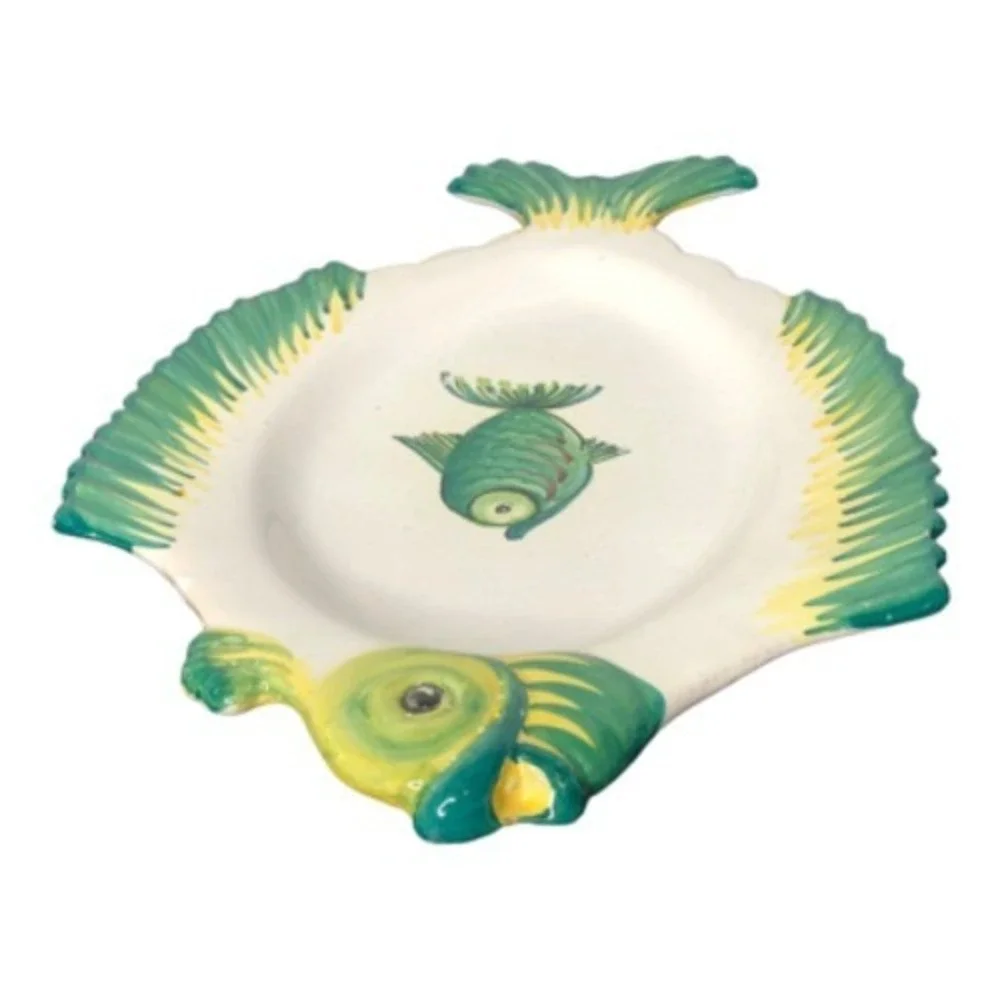 Fratelli Fanciullaccii Fish Shaped Plate‎ Serving Dish Decorative Made in Italy